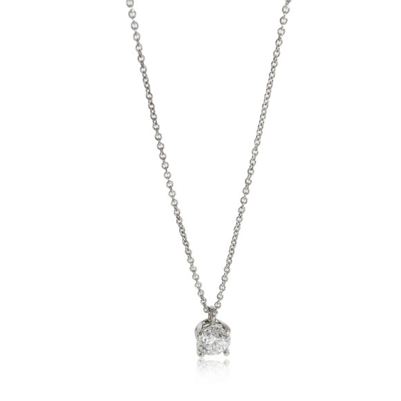 Tiffany & Co. Jewelry - Tiffany & Co. Solitaire Diamond Necklace in Platinum G VS1 0.56 CT